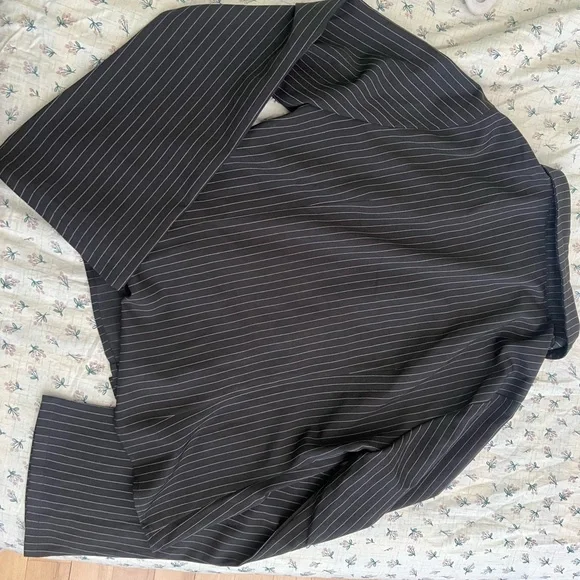 Princess Polly Charcoal Pinstripe Button-Down Shirt - Picture 5 of 5